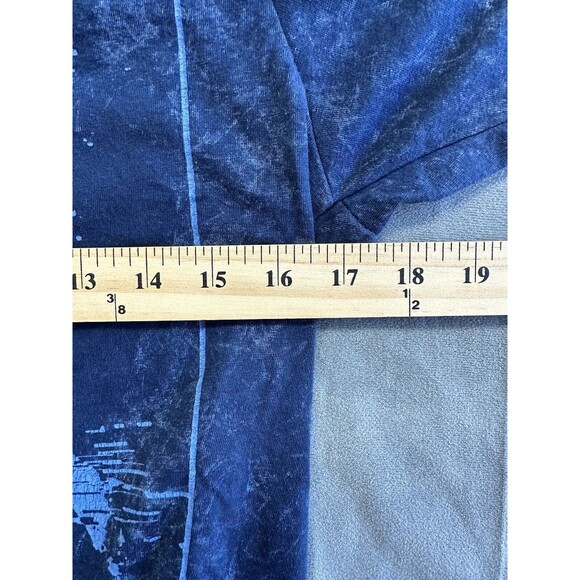 Ice Cube Picture Blue Print Tshirt Short Sleeve Graphic Tee Men's Small Digital - Picture 5 of 6